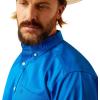 Ariat Men’s Team Logo Twill Classic Fit Shirt(Blue/Light Blue)