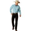 Ariat Men’s Team Logo Twill Classic Fit Shirt(Light Blue/Blue)