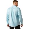Ariat Men’s Team Logo Twill Classic Fit Shirt(Light Blue/Blue)