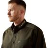 Ariat Men’s Team Logo Twill Classic Fit Shirt(Olive/Khaki)