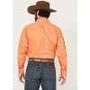 Ariat Men’s Team Logo Twill Classic Fit Shirt(Orange/Navy)