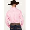 Ariat Men’s Team Logo Twill Classic Fit Shirt(Pink/Directoire Blue)