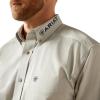 Ariat Men’s Team Logo Twill Classic Fit Shirt(Silver/Navy)