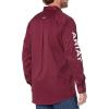 Ariat Men’s Team Logo Twill Fitted Shirt(Burgundy/White)
