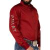 Ariat Men’s Team Logo Twill Fitted Shirt(Cranberry Crimson)