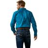 Ariat Men’s Team Logo Twill Fitted Shirt(Deep Turquoise)