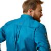 Ariat Men’s Team Logo Twill Fitted Shirt(Deep Turquoise)