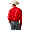 Ariat Men’s Team Logo Twill Fitted Shirt(Poppy Red)