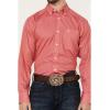 Ariat Men’s Wrinkle Free Kaiser Classic Fit Button Down Darkest Indigo(Pink)