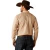 Ariat Men’s Wrinkle Free Kaiser Classic Fit Button Down Darkest Indigo(Tan)