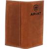 Ariat Rodeo Wallet Emboss Shield & Script Medium Brown, Leather One Size