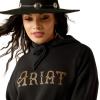 Ariat (WSL Womens Black Leopard Essential Hoodie(Black/Leopard)