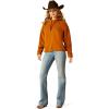 Ariat (WSL Womens Black Leopard Essential Hoodie(Roasted Pecan)