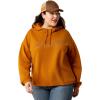 Ariat (WSL Womens Black Leopard Essential Hoodie(Roasted Pecan)