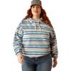 Ariat (WSL Womens Black Leopard Essential Hoodie(Stream Serape Print)