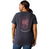 Ariat Womens Ariat Denim Label T-Shirt(Admiralty Blue Heather)