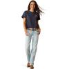 Ariat Womens Ariat Denim Label T-Shirt(Admiralty Blue Heather)
