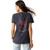 Ariat Womens Ariat Denim Label T-Shirt(Admiralty Blue Heather)