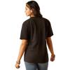 Ariat Womens Ariat Denim Label T-Shirt(Black/Ariat Riders Club)