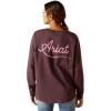 Ariat Womens Ariat Denim Label T-Shirt(Clove Brown/Ariat)