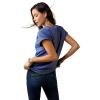 Ariat Womens Ariat Denim Label T-Shirt(Coastal Fjord/Fly High)