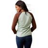 Ariat Womens Ariat Denim Label T-Shirt(Frosty Green/Ariat Classic)