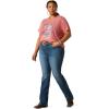 Ariat Womens Ariat Denim Label T-Shirt(Garnet Heather)