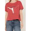 Ariat Womens Ariat Denim Label T-Shirt(Garnet Rose)