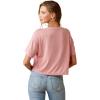 Ariat Womens Ariat Denim Label T-Shirt(Island Blush/Buffalo Rising)