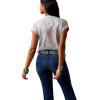 Ariat Womens Ariat Denim Label T-Shirt(Light Heather Grey/Fly High)