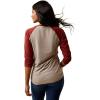 Ariat Womens Ariat Denim Label T-Shirt(Oatmeal Heather/Adventure Tee)