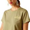 Ariat Womens Ariat Denim Label T-Shirt(Oil Green/Desert Scene)