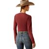 Ariat Womens Ariat Denim Label T-Shirt(Oxblood Red/Rodeo)