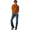 Ariat Womens Ariat Denim Label T-Shirt(Rubber)