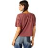 Ariat Womens Ariat Denim Label T-Shirt(Wild Ginger/Buffalo Territory)