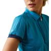 Ariat Women’s Bandera 1/4 Zip Polo(Mosaic Blue)