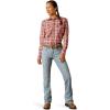 Ariat Womens Fr Ruby Snap Work Shirt(Roan Rouge)