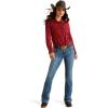 Ariat Womens Kirby Pro Tawny Port Shirt(Dark Red)