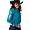 Ariat Womens Kirby Pro Tawny Port Shirt(Ocean Depths)