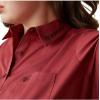Ariat Womens Kirby Pro Tawny Port Shirt(Red)