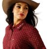 Ariat Womens Kirby Pro Tawny Port Shirt(Sanders Print)