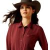 Ariat Womens Kirby Pro Tawny Port Shirt(Tawny Port)