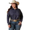 Ariat Womens Kirby Pro Tawny Port Shirt(Zona Geo Print)