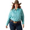 Ariat Women’s Kirby Stretch Shirt(Aqua Sea)