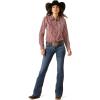 Ariat Women’s Kirby Stretch Shirt(Cabernet Stripe)
