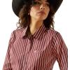 Ariat Women’s Kirby Stretch Shirt(Cabernet Stripe)