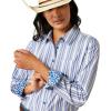 Ariat Women’s Kirby Stretch Shirt(Cobalt Stripe)