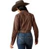 Ariat Women’s Kirby Stretch Shirt(Light Mahogany Stripe)