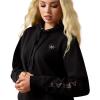 Ariat Womens Logo 2.0 Rose Wine Hoodie(Black)