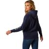 Ariat Womens Logo 2.0 Rose Wine Hoodie(Black Iris)